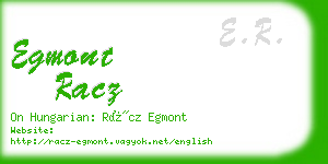 egmont racz business card